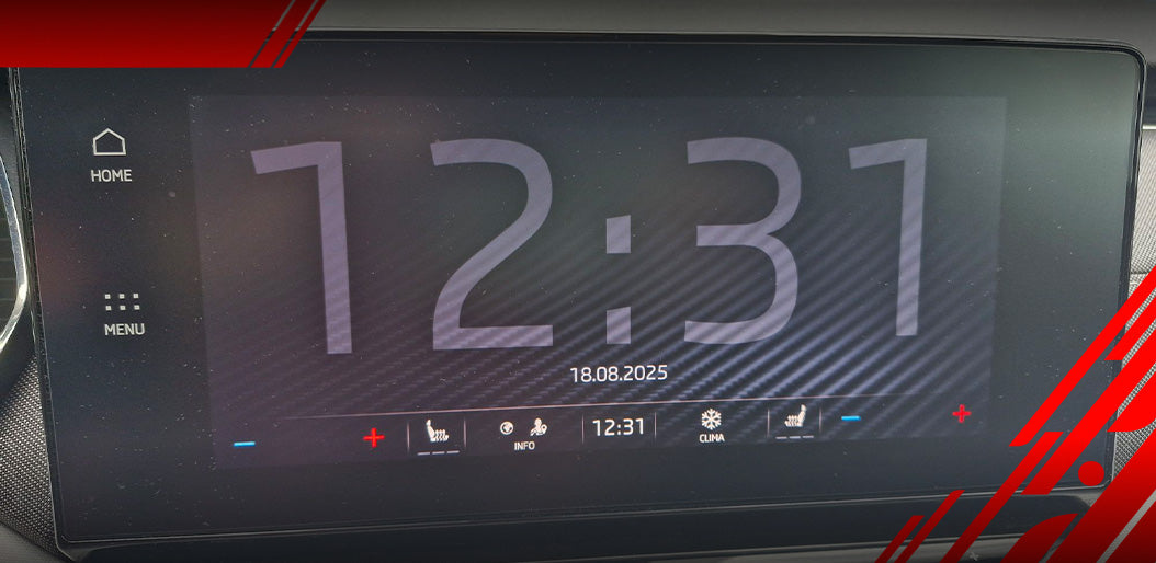 2in1 Displayschutzfolie für Skoda Octavia 4 10" Columbus/Bolero (2019-2024) Anti-Fingerprint, Matt