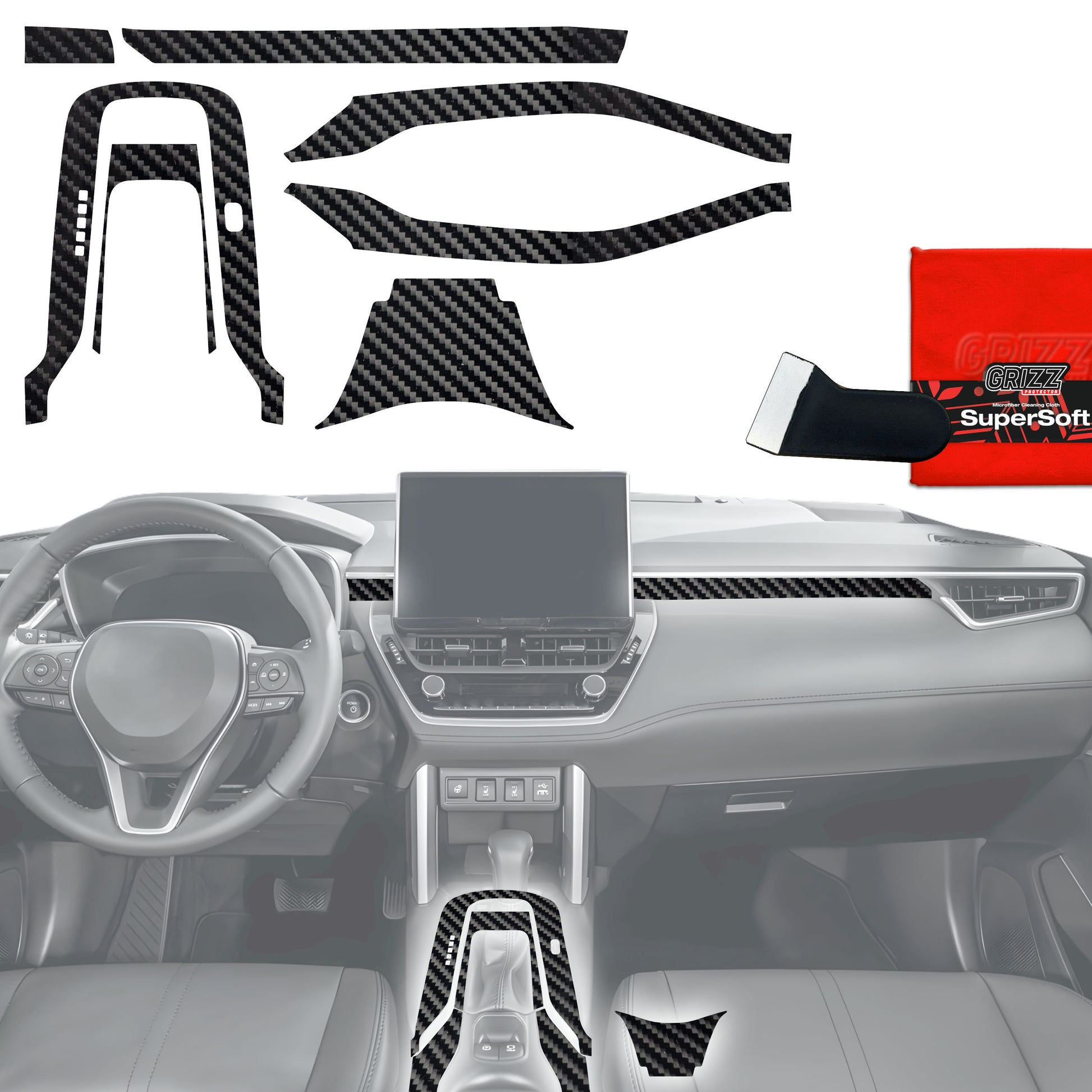 Scratch-resistant film for automotive interior elements