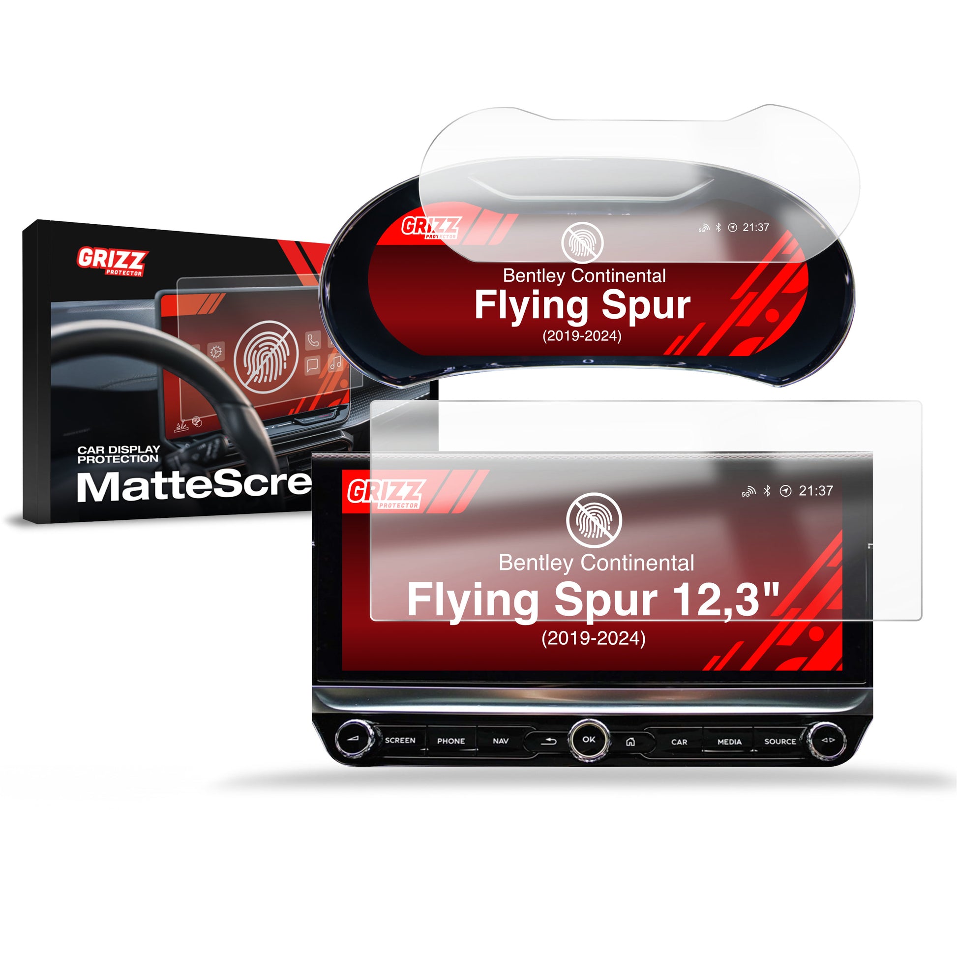 Anti-fingerprint screen protector for car touchscreen