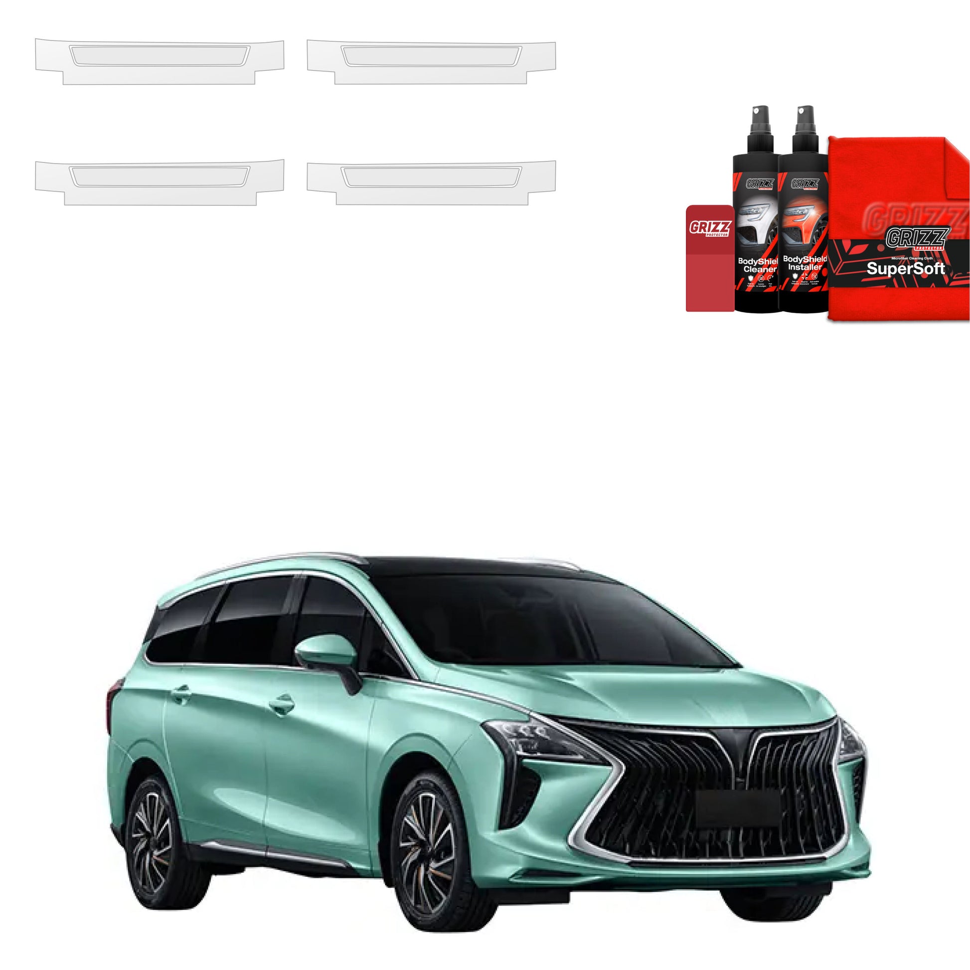 Protective film for exterior car parts – shields against scratches, chips, and scuffs