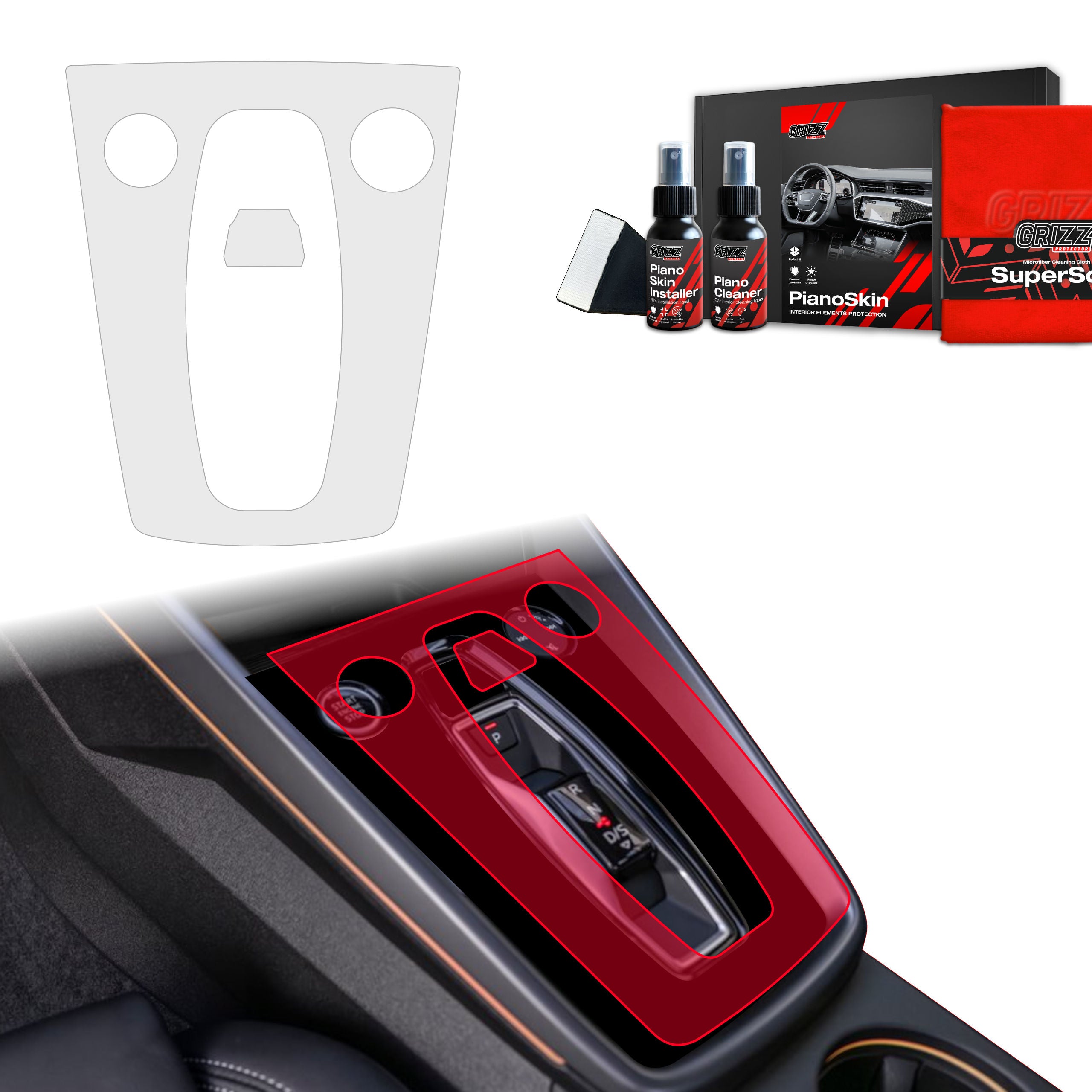 Piano Skin Folien für Audi - Matt & Klar