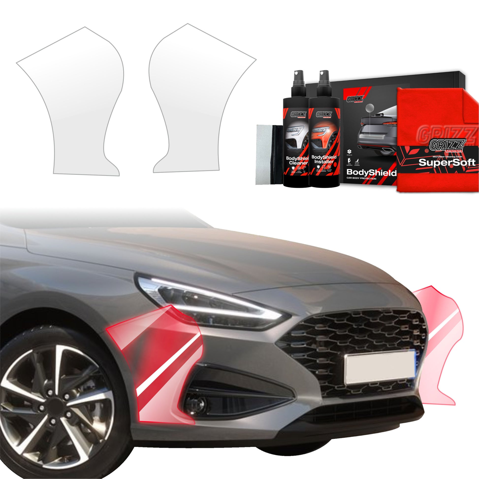 Protective film for exterior car parts – shields against scratches, chips, and scuffs