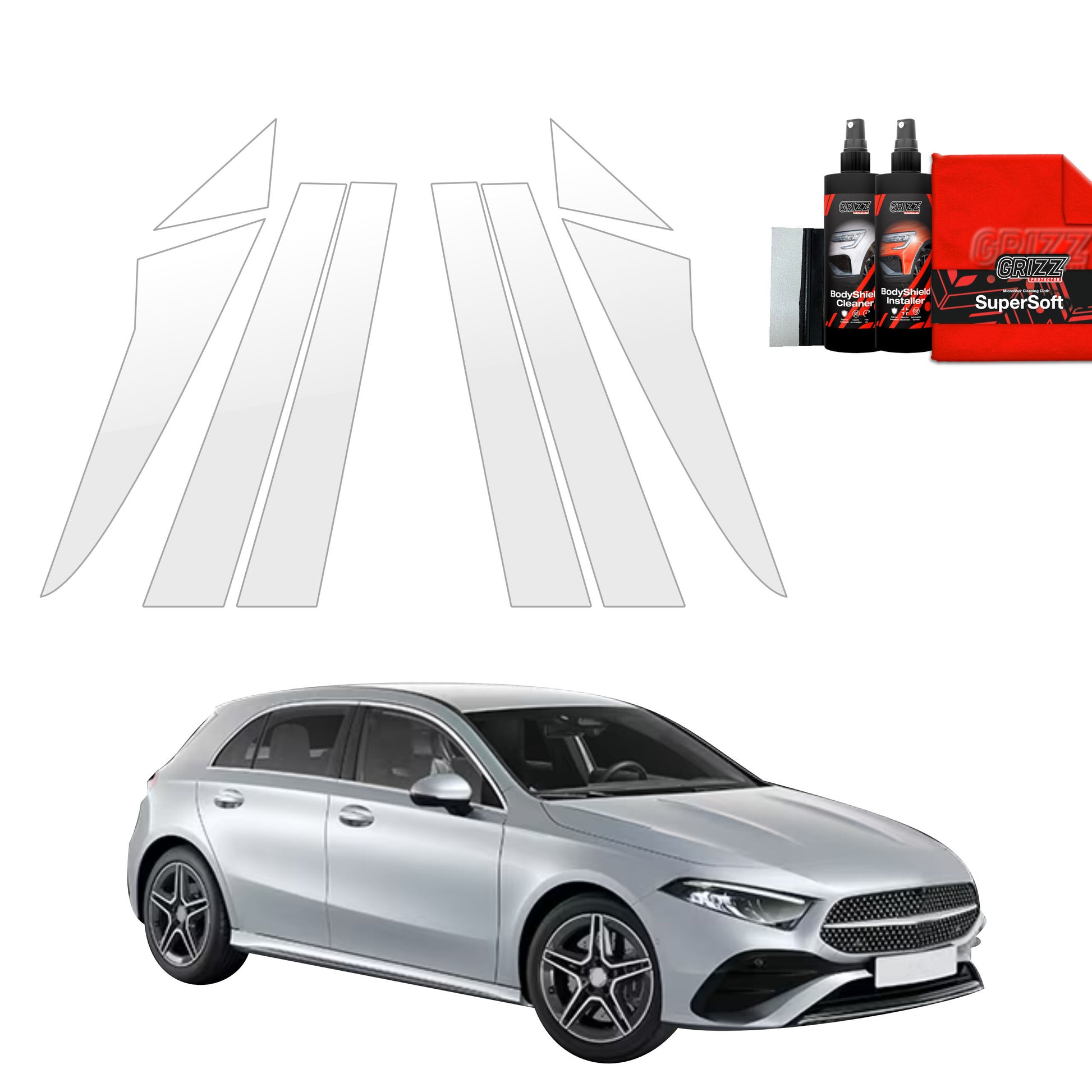 Protective film for exterior car parts – shields against scratches, chips, and scuffs