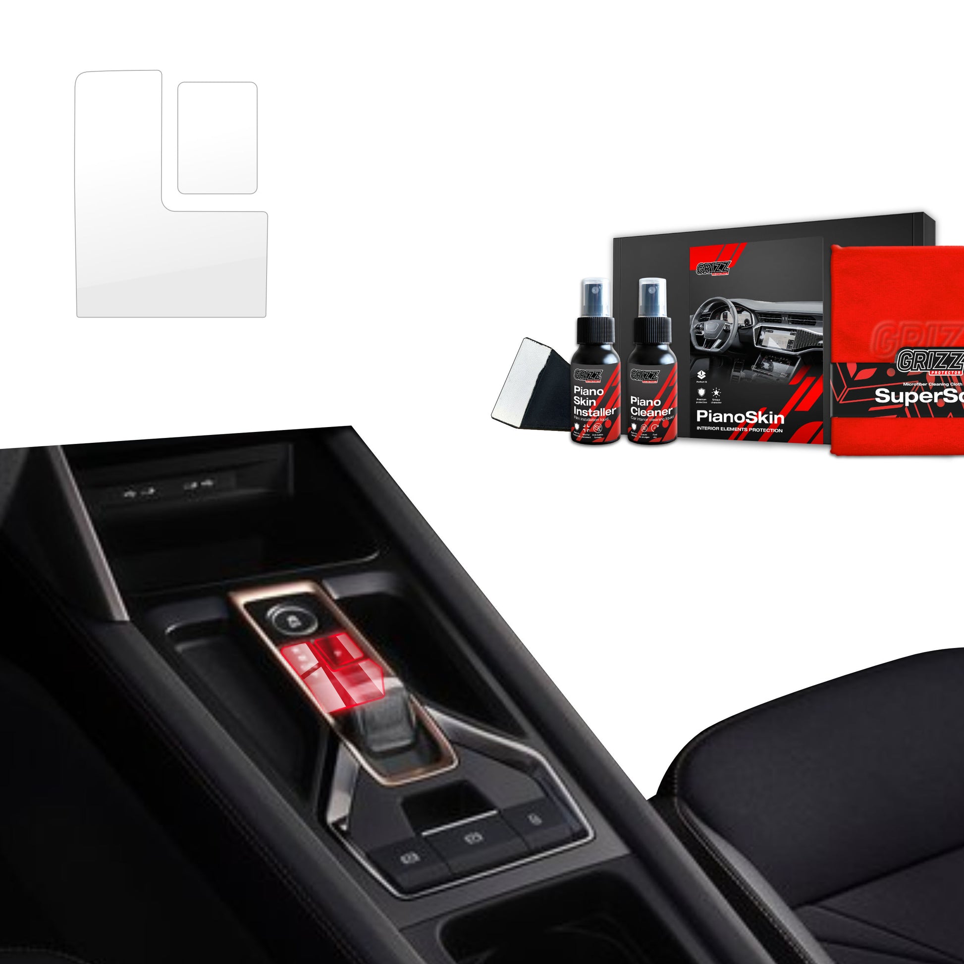 Scratch-resistant film for automotive interior elements