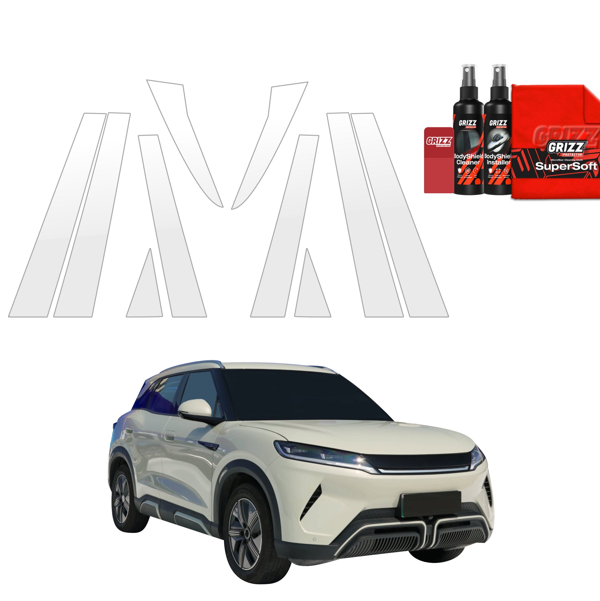 Protective film for exterior car parts – shields against scratches, chips, and scuffs