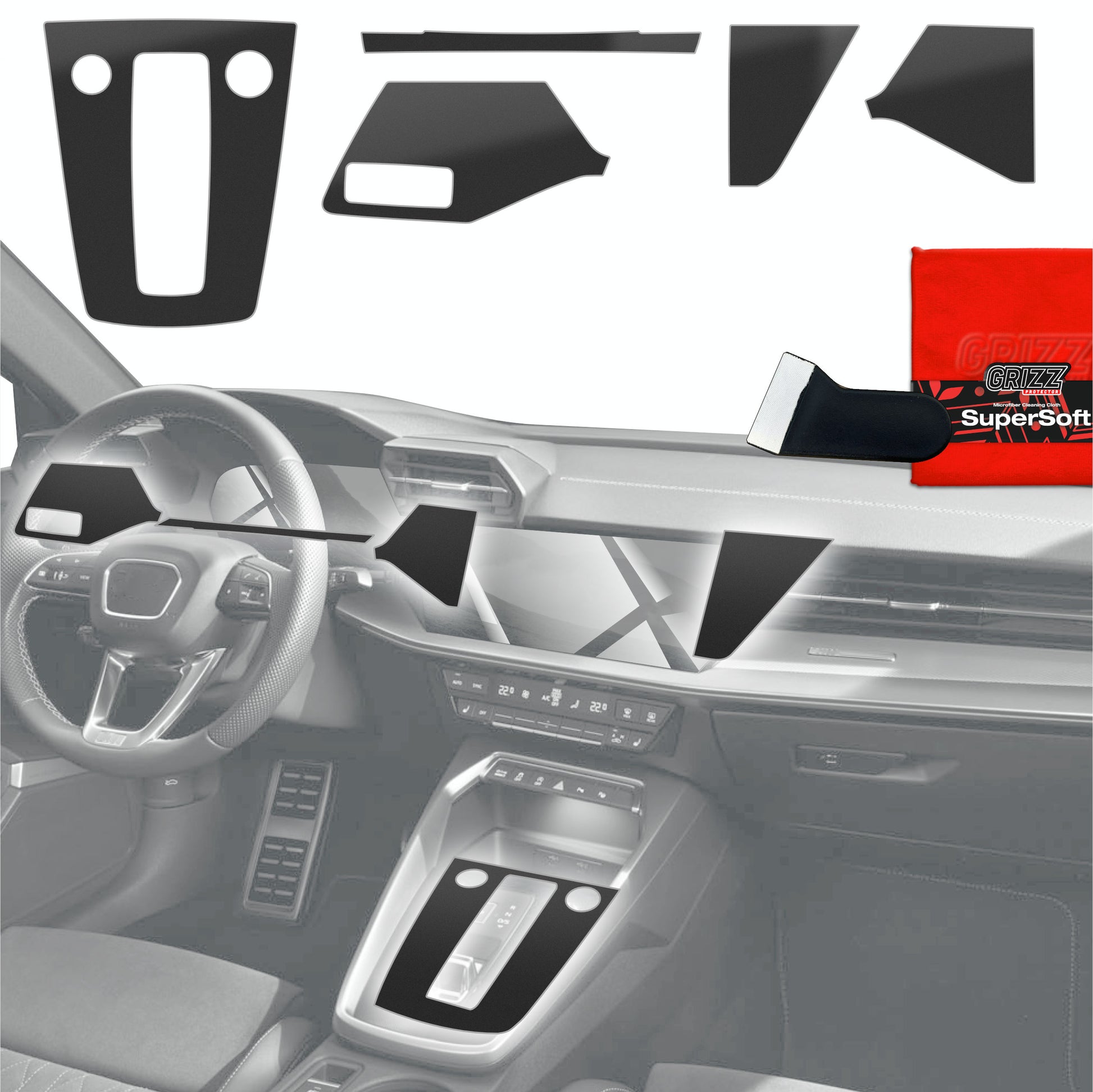 Scratch-resistant film for automotive interior elements