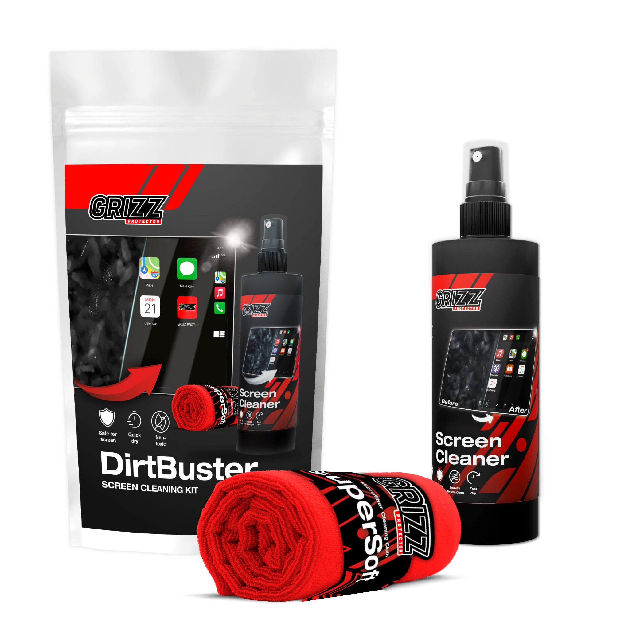 DirtBuster - Reinigungsset für Auto-Folien
