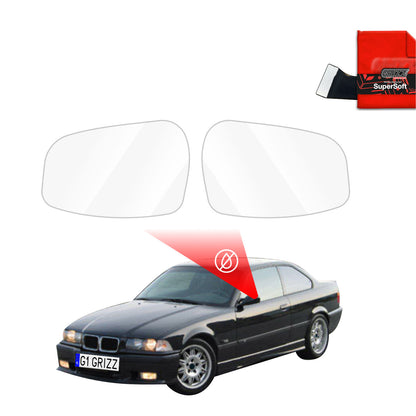 Rain protection film for exterior mirrors