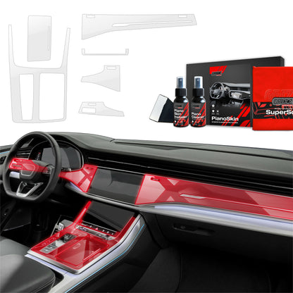 Scratch-resistant film for automotive interior elements