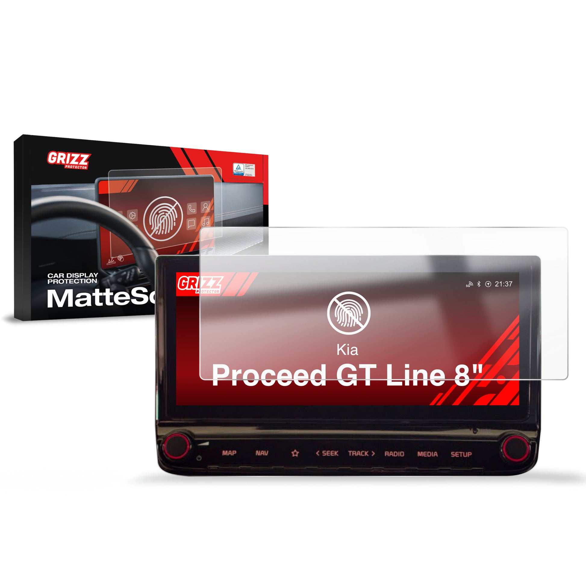 Anti-fingerprint screen protector for car touchscreen