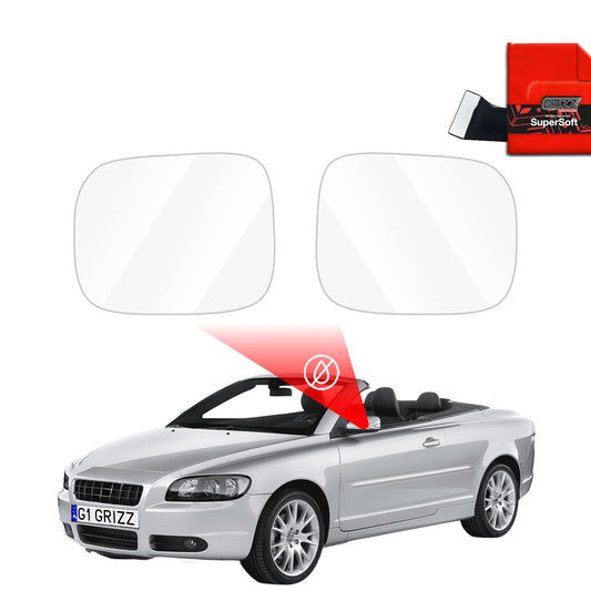 Rain protection film for exterior mirrors