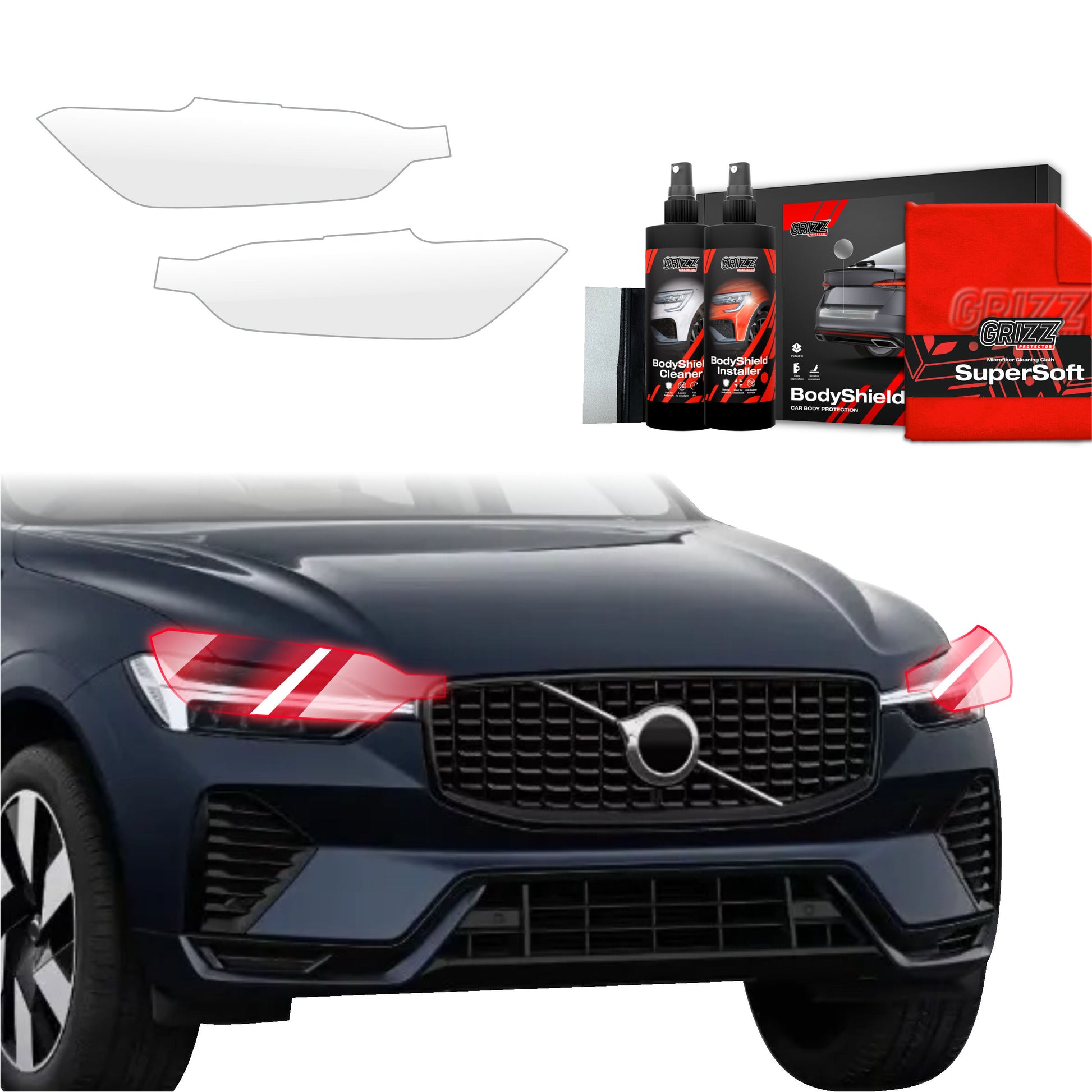 Protective film for exterior car parts – shields against scratches, chips, and scuffs