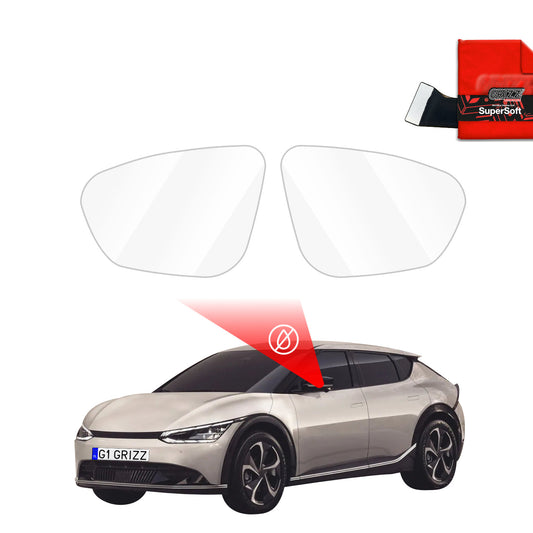 Rain protection film for exterior mirrors