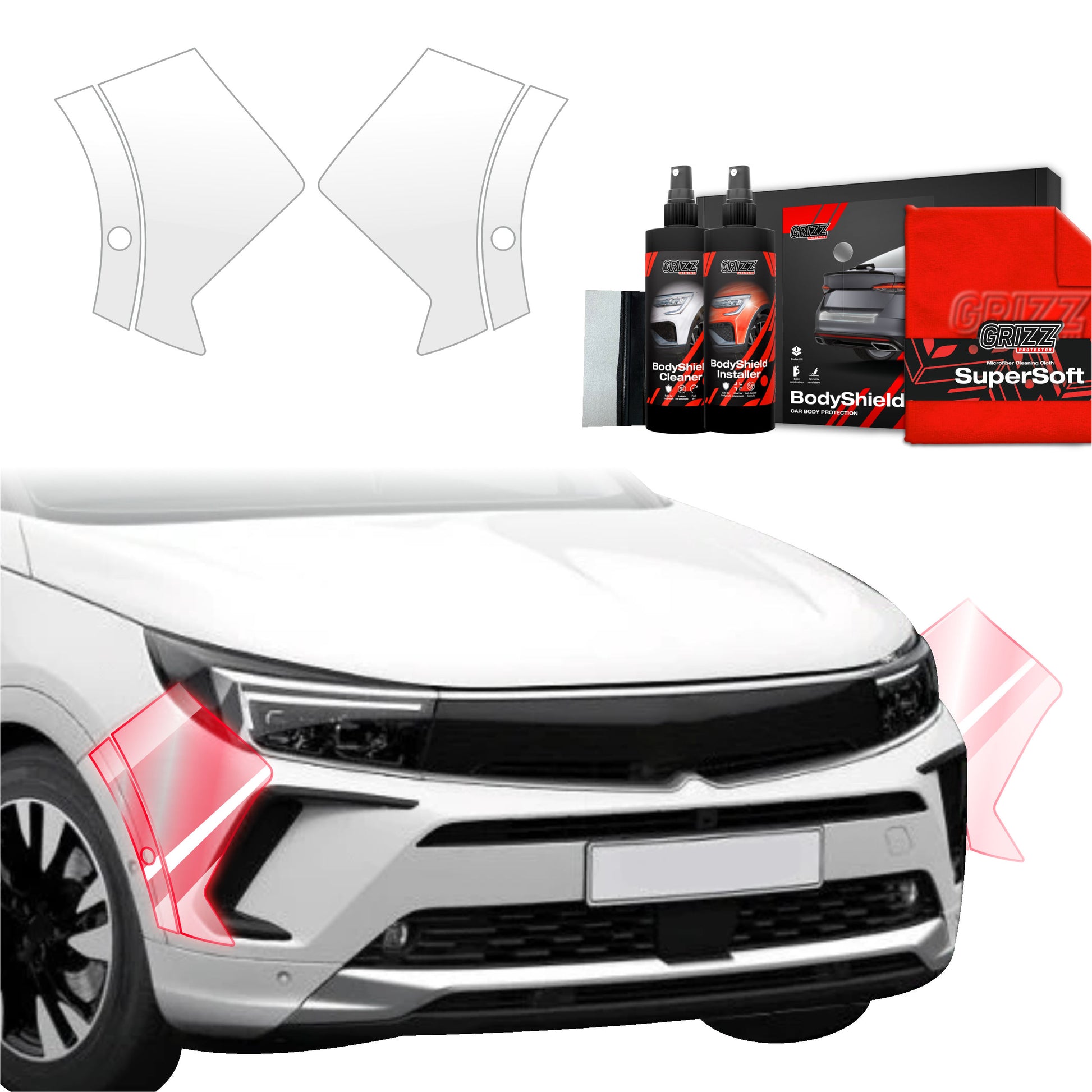 Protective film for exterior car parts – shields against scratches, chips, and scuffs