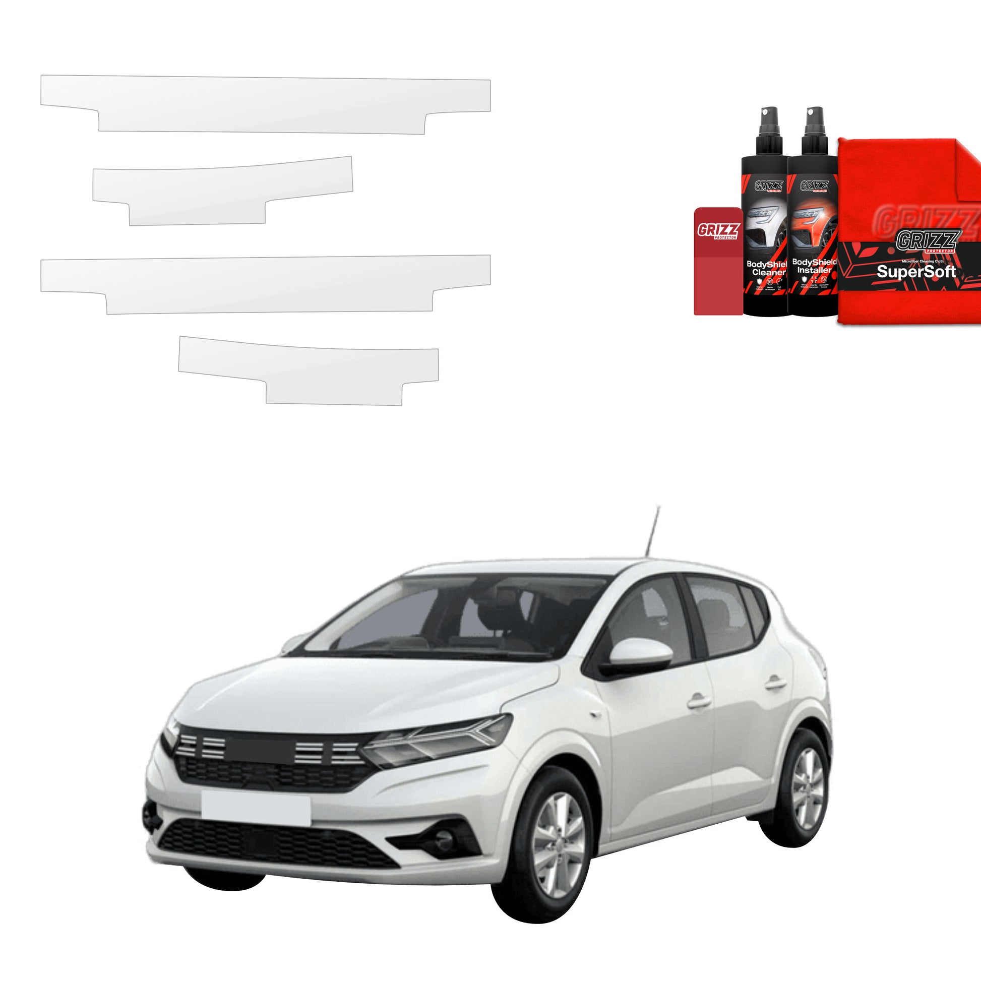 Protective film for exterior car parts – shields against scratches, chips, and scuffs