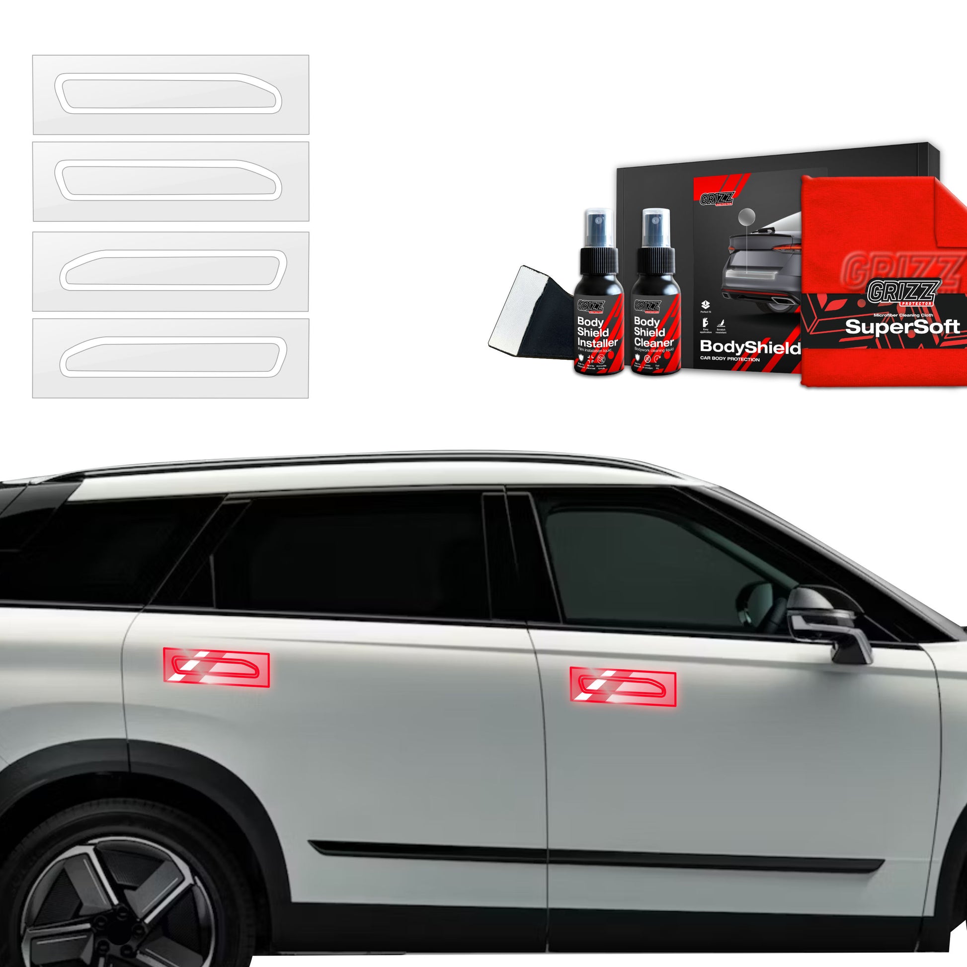 Protective film for exterior car parts – shields against scratches, chips, and scuffs