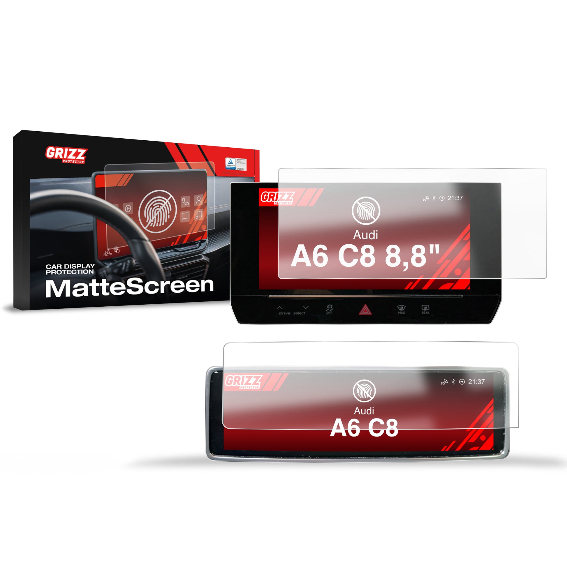 Scratch-resistant film for automotive interior elements