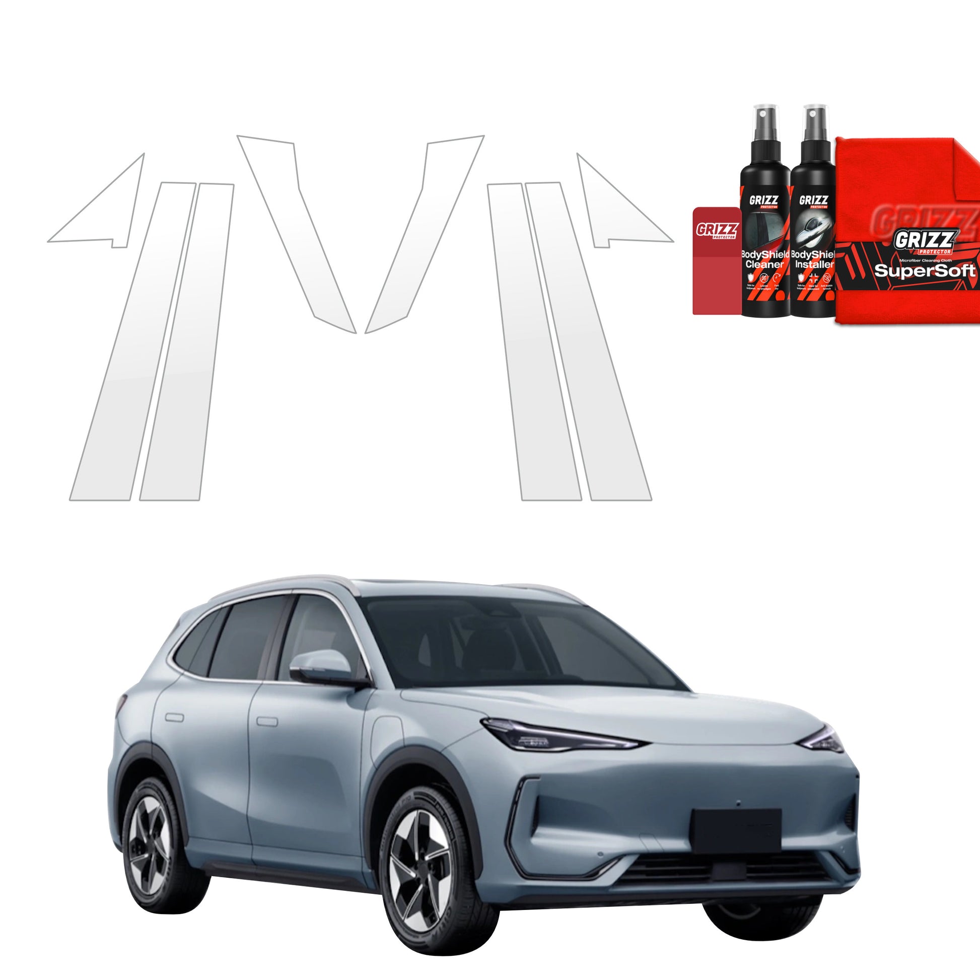 Protective film for exterior car parts – shields against scratches, chips, and scuffs