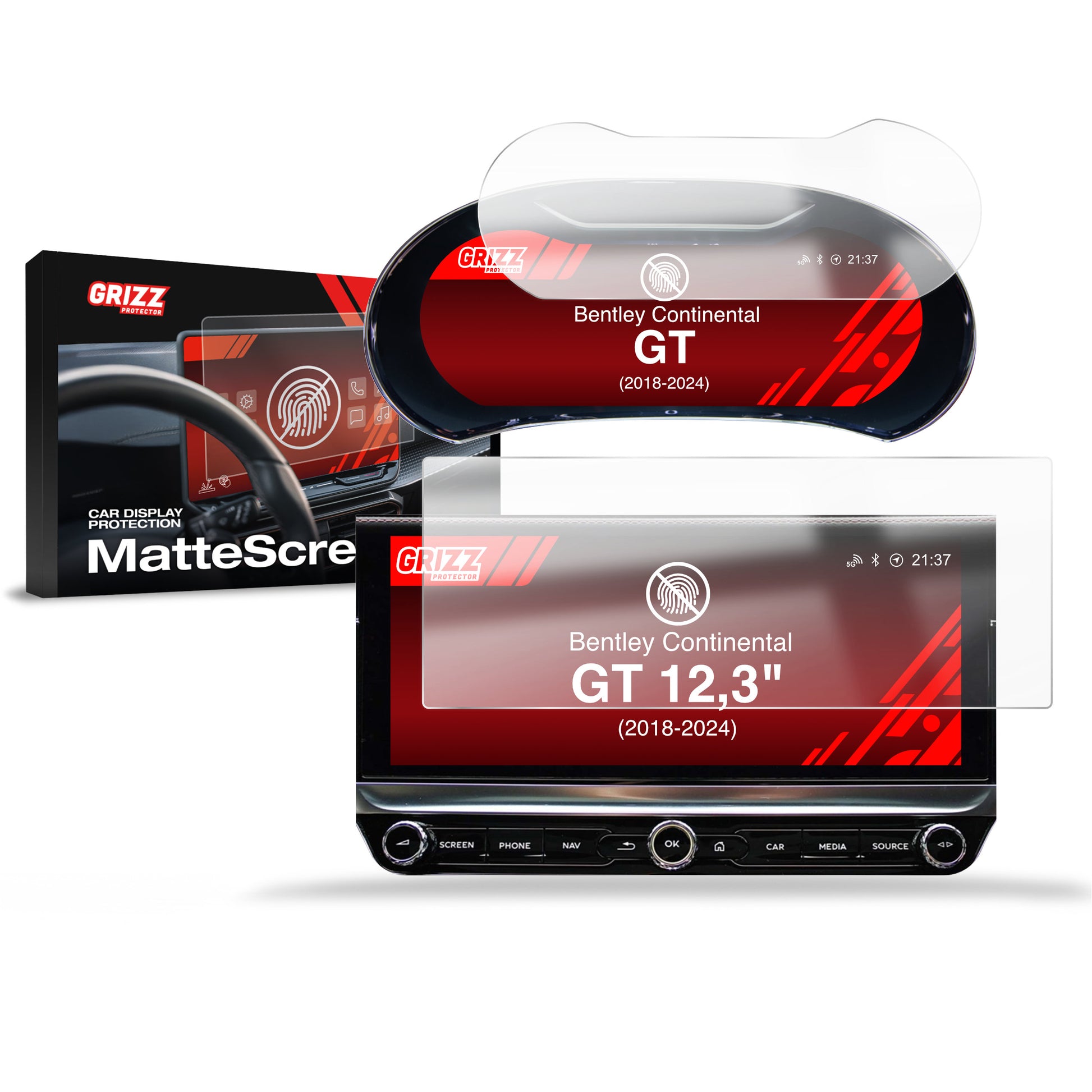 Anti-fingerprint screen protector for car touchscreen