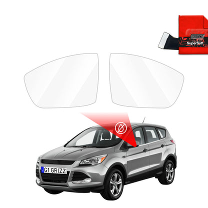 Rain protection film for exterior mirrors
