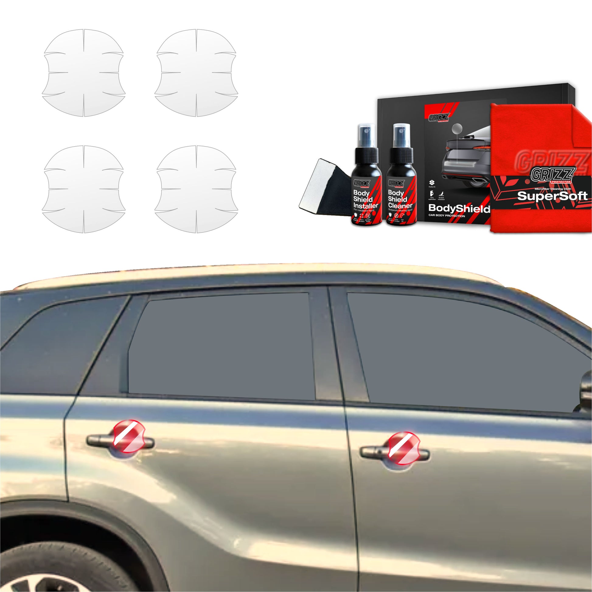 Protective film for exterior car parts – shields against scratches, chips, and scuffs