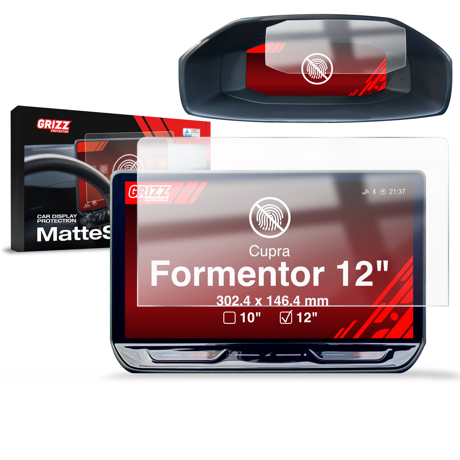 Anti-fingerprint screen protector for car touchscreen