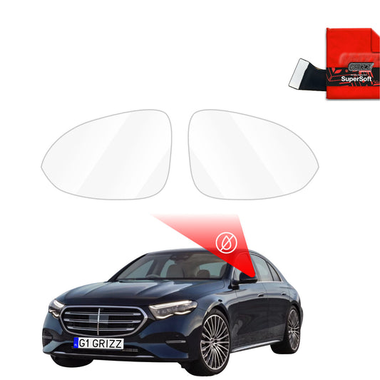 Rain protection film for exterior mirrors