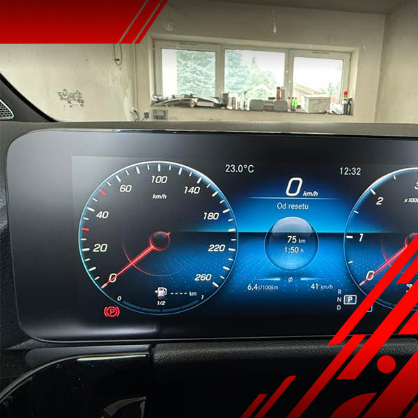 Displayschutzfolie für Mercedes G Klasse W463 (2018-2026) Anti-Fingerprint, Matt
