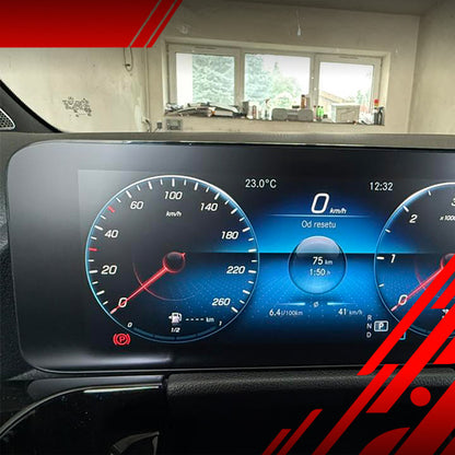 Displayschutzfolie für Mercedes E Klasse Coupe (2020-2023) Anti-Fingerprint, Matt