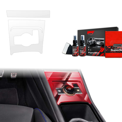 Scratch-resistant film for automotive interior elements