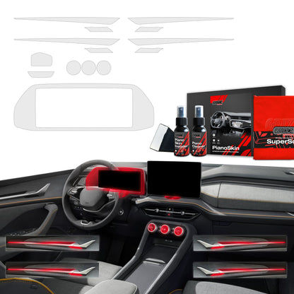 Scratch-resistant film for automotive interior elements