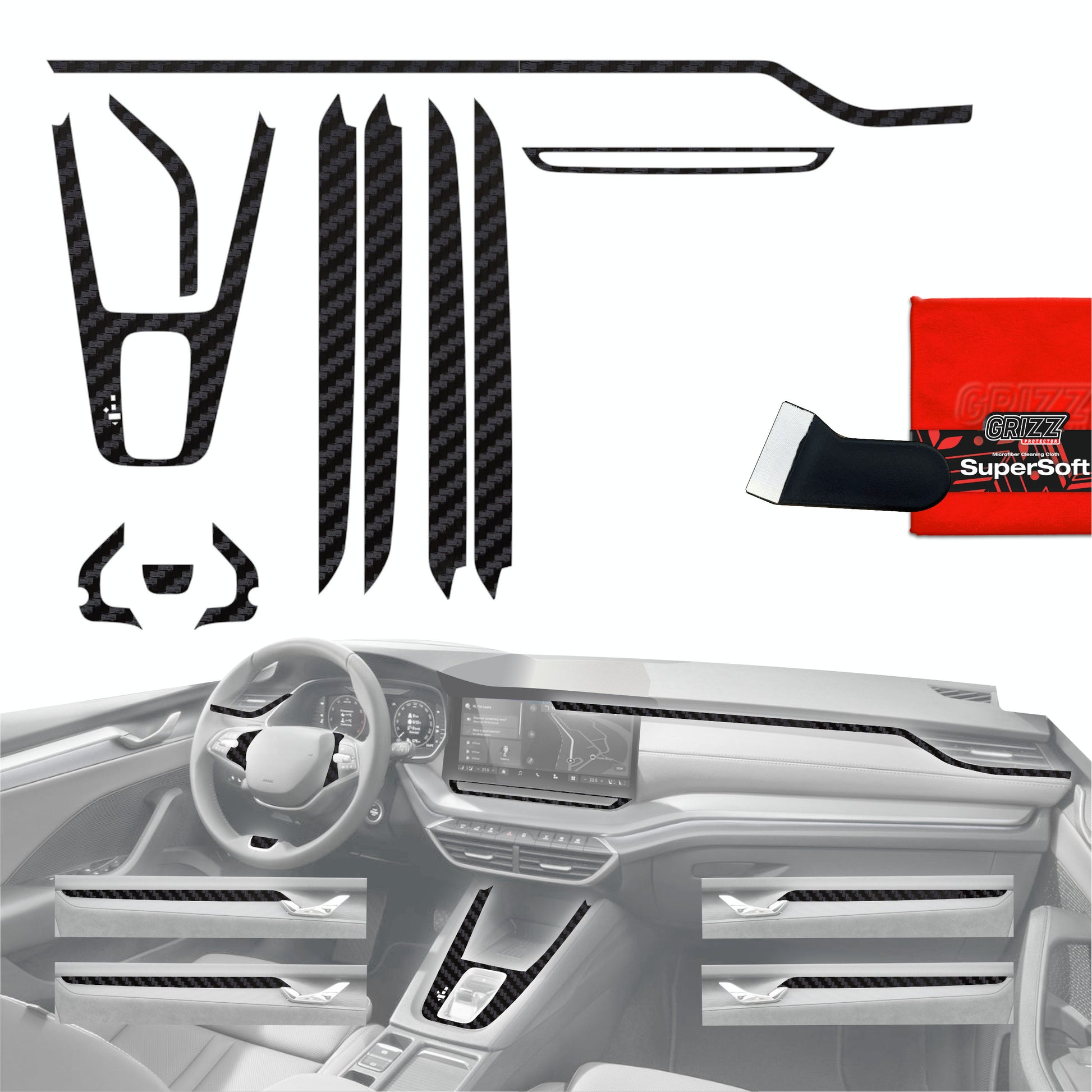 Scratch-resistant film for automotive interior elements