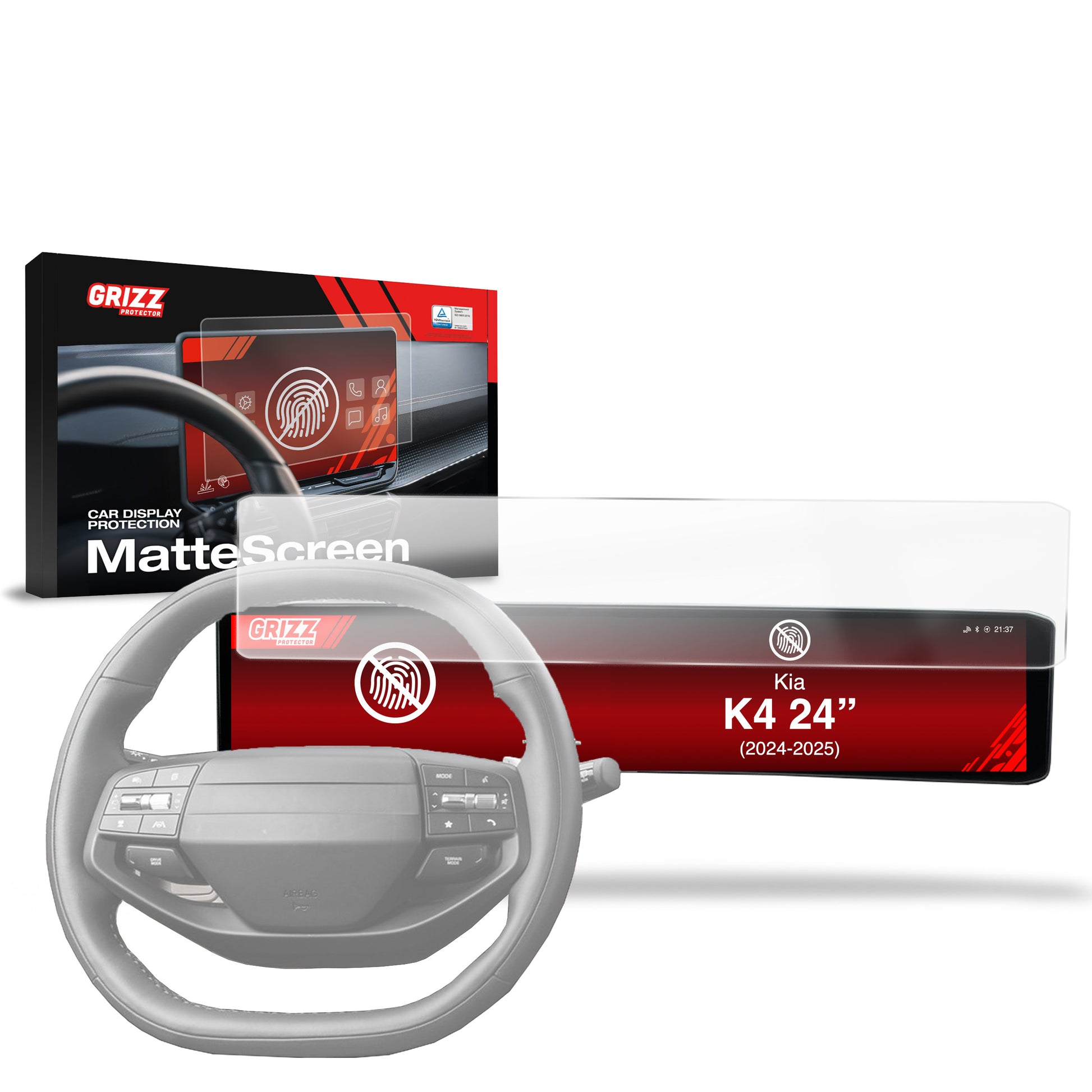 Anti-fingerprint screen protector for car touchscreen