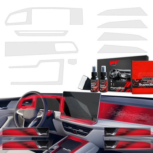 Scratch-resistant film for automotive interior elements