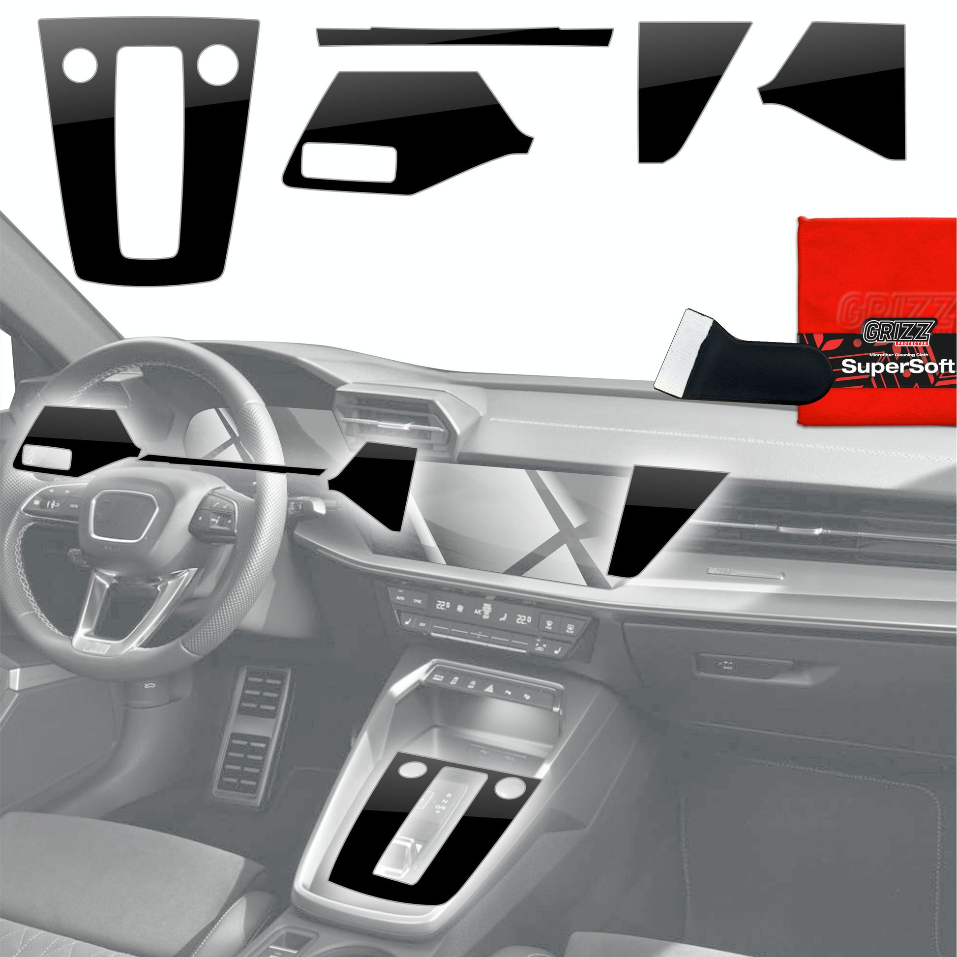 Scratch-resistant film for automotive interior elements