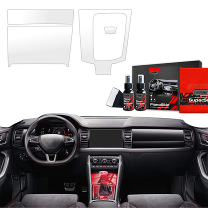 Scratch-resistant film for automotive interior elements