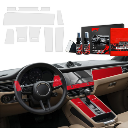Scratch-resistant film for automotive interior elements