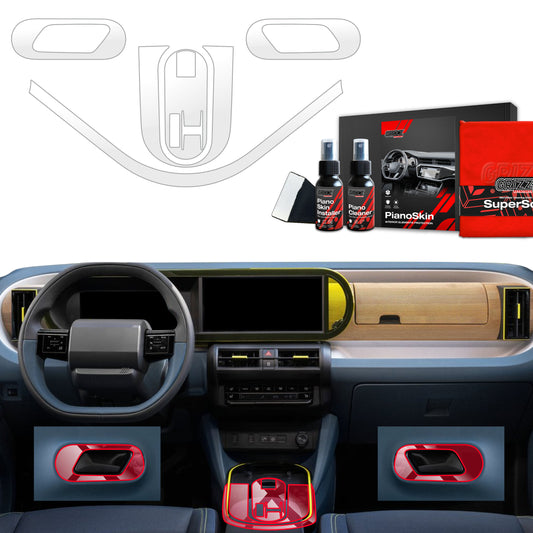 Scratch-resistant film for automotive interior elements