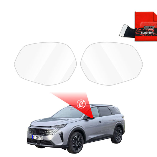 Rain protection film for exterior mirrors