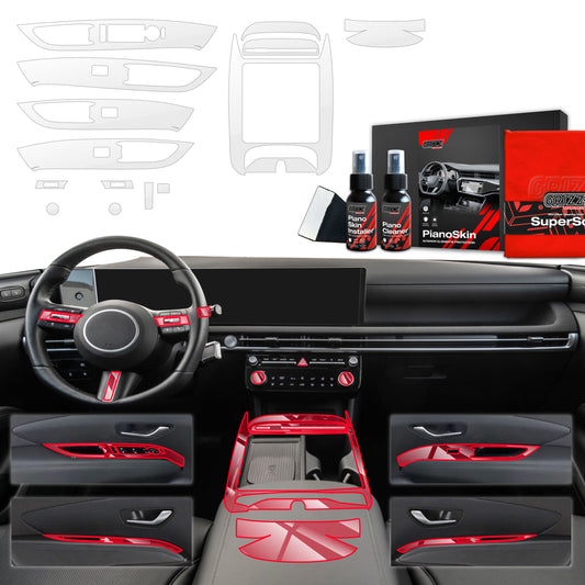 Scratch-resistant film for automotive interior elements