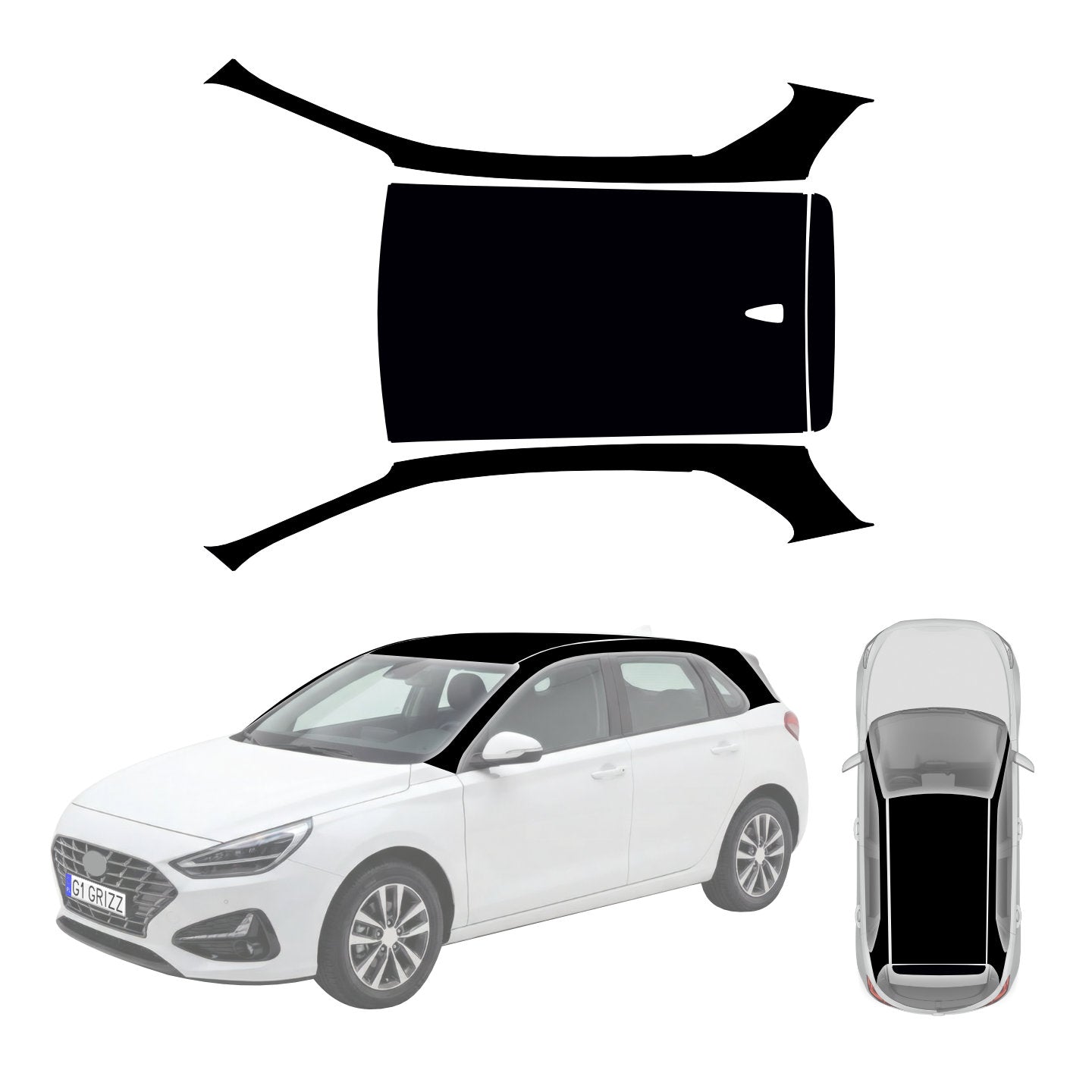 Protective film for exterior car parts – shields against scratches, chips, and scuffs