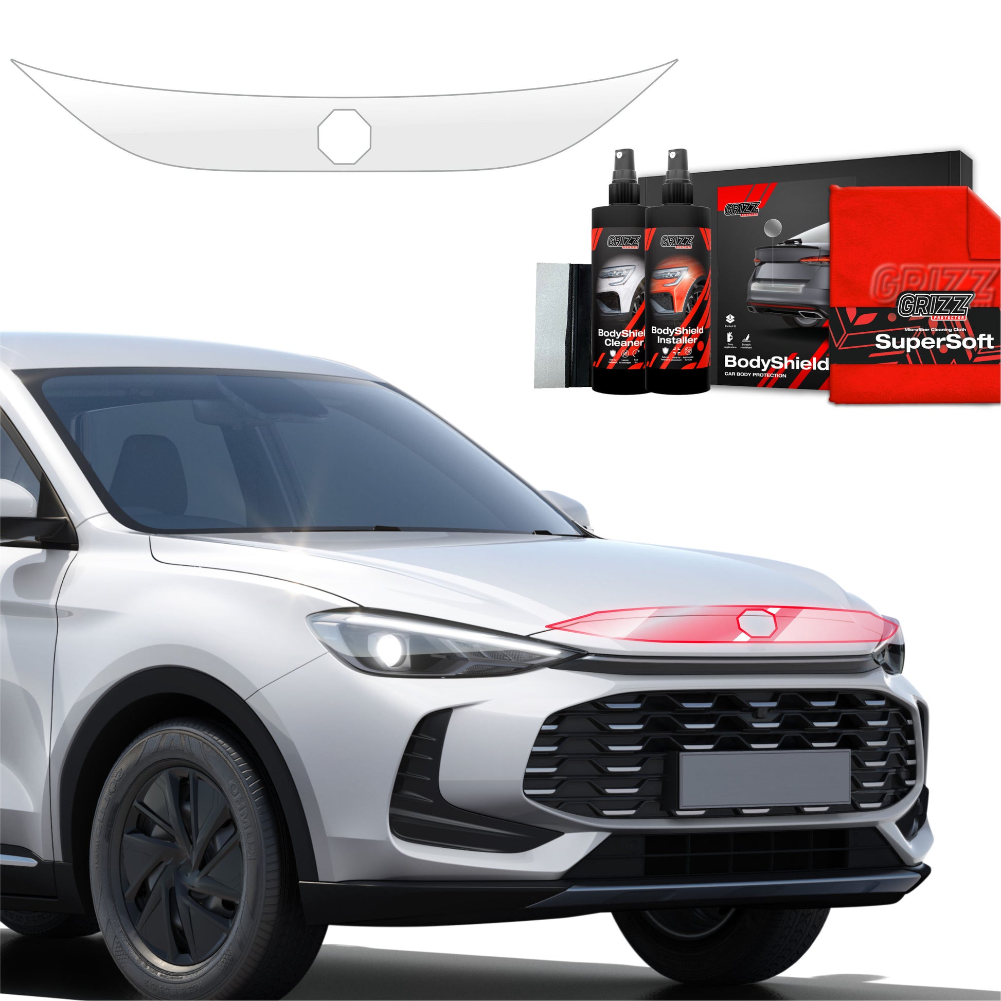 Protective film for exterior car parts – shields against scratches, chips, and scuffs