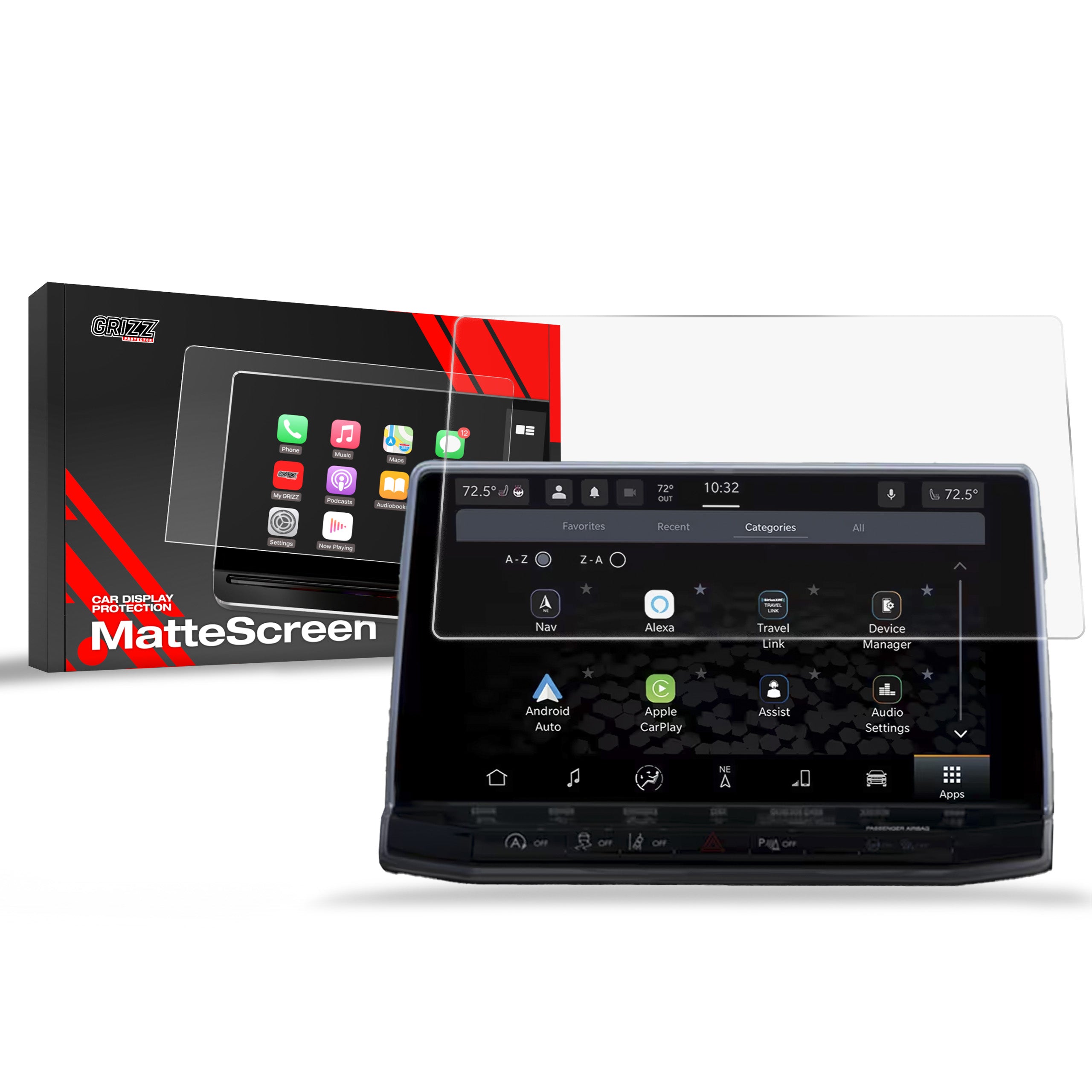 Displayschutzfolien für Jeep - Matt & Klar