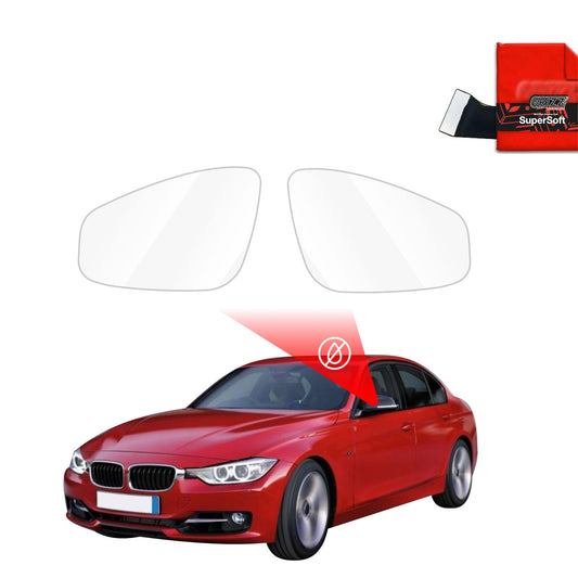 Rain protection film for exterior mirrors