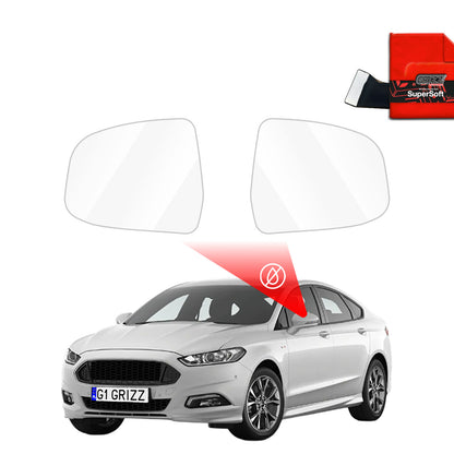 Rain protection film for exterior mirrors