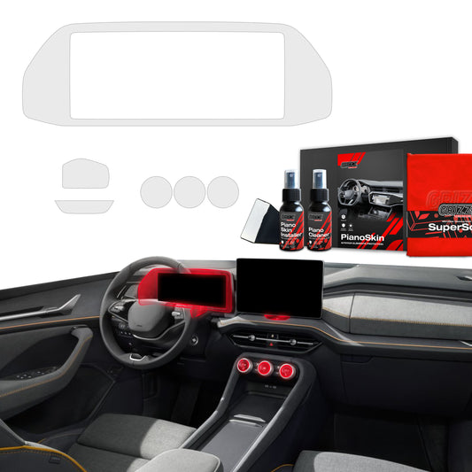 Scratch-resistant film for automotive interior elements