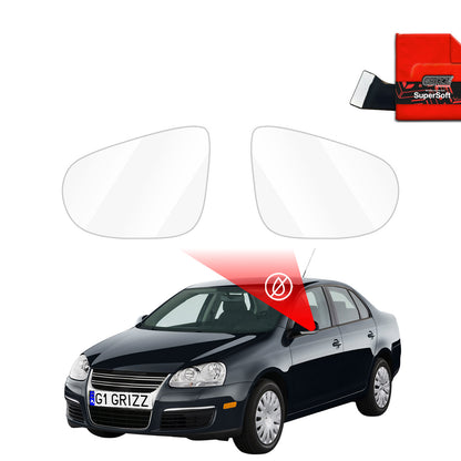 Rain protection film for exterior mirrors