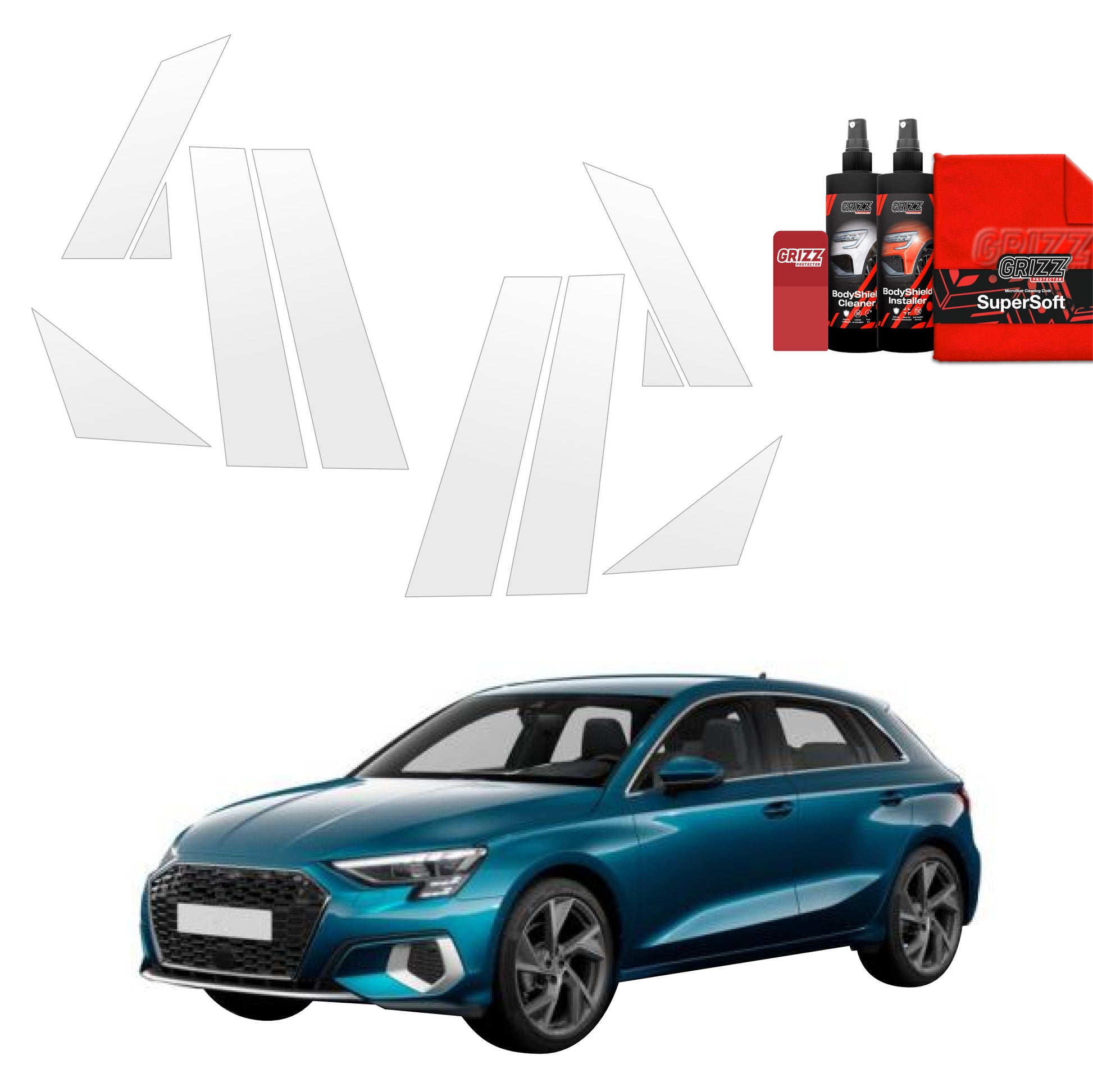 Protective film for exterior car parts – shields against scratches, chips, and scuffs