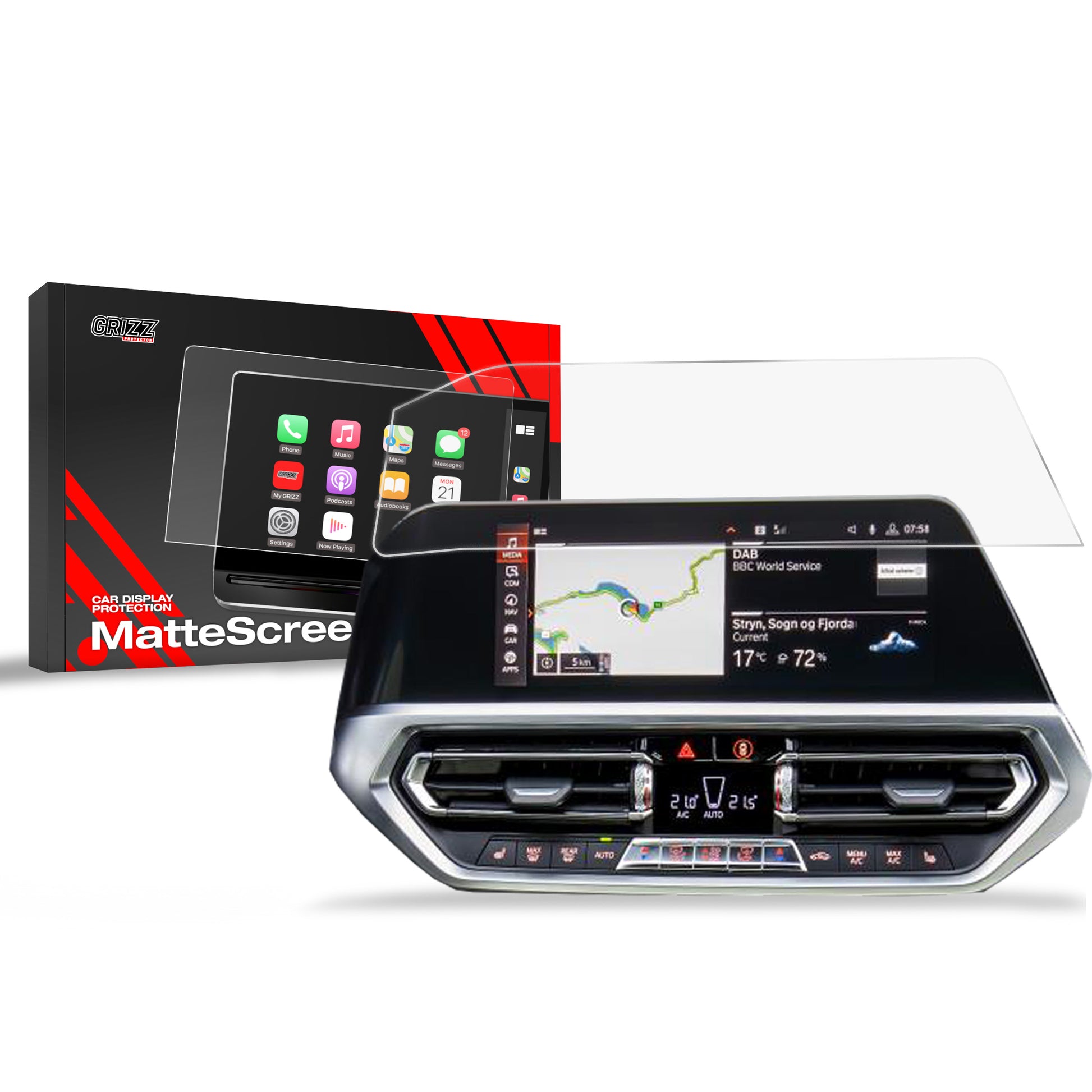 Anti-fingerprint screen protector for car touchscreen