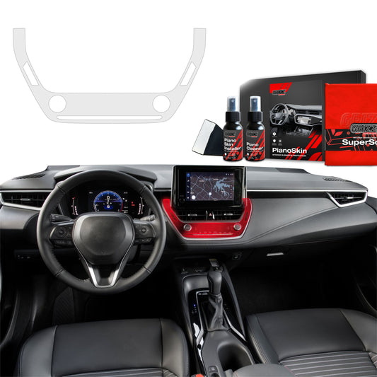 Scratch-resistant film for automotive interior elements